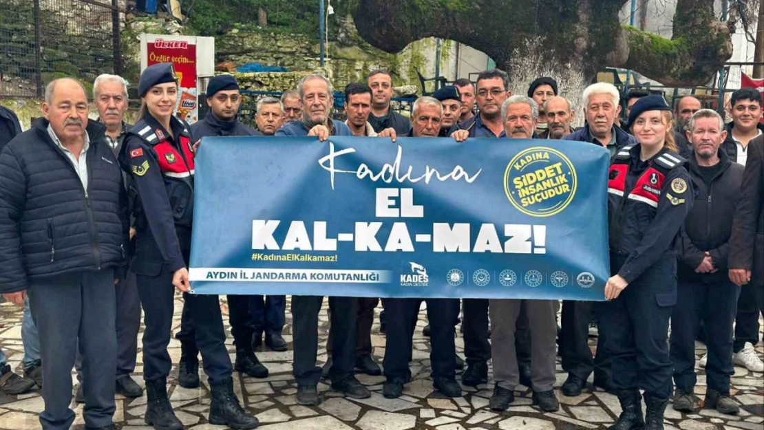 Jandarma ekipleri vatandaşları kadına yönelik şiddete karşı bilgilendirdi