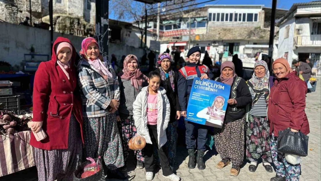 Jandarma ekiplerinden vatandaşlara çevre bilinci eğitimi