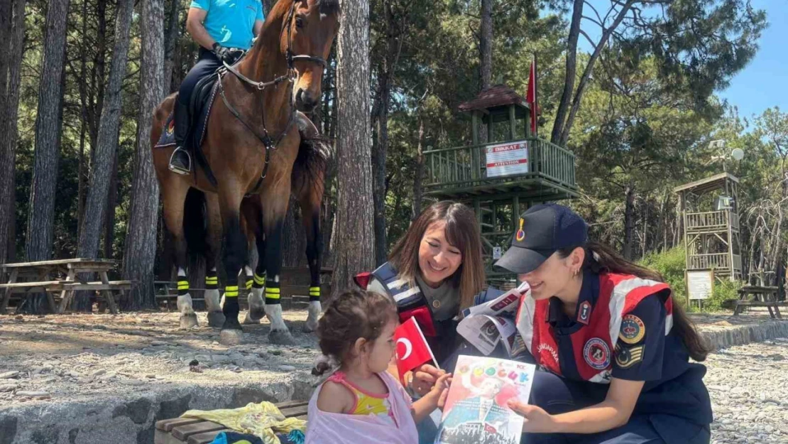 Jandarma Milli Park'ta bilgilendirmede bulundu