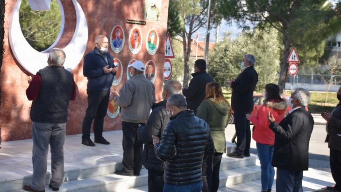 Karacasu'da CHP ve İYİ Parti şehitleri andı, terörü lanetledi