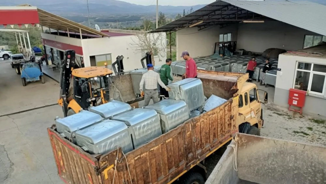 Karacasu'da çöp konteyneri uyarısı