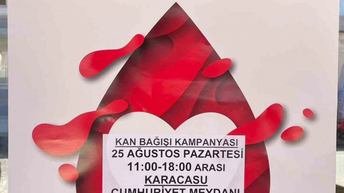 Karacasu'da kan bağışı kampanyası düzenlenecek