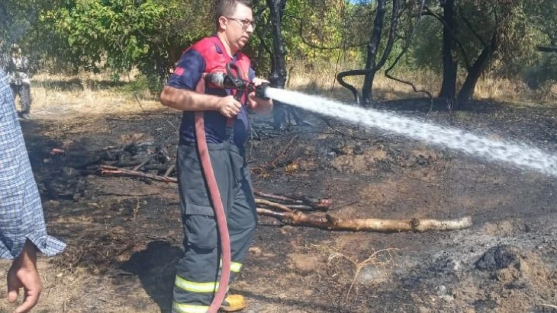 Karacasu Dereköy'de yangın