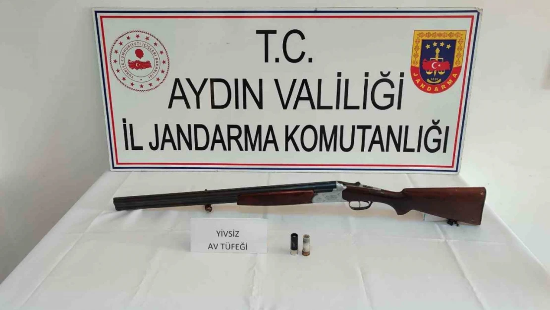 Karpuzlu'da ruhsatsız tüfek ele geçirildi