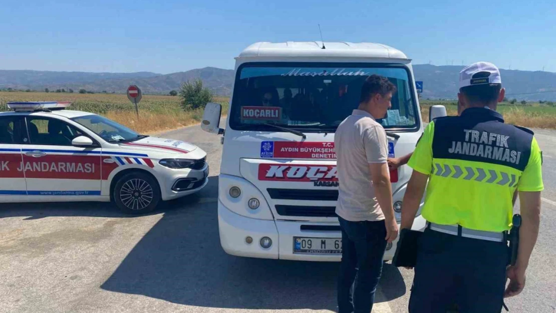 Koçarlı'da yolcu minibüsleri denetlendi