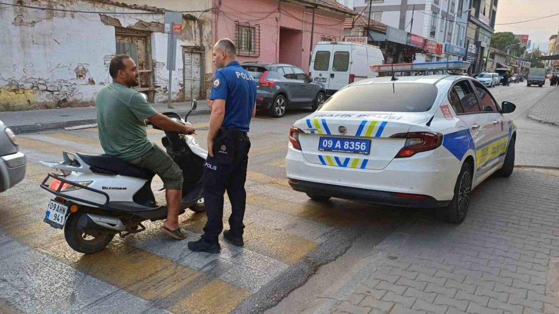 Köşk'te araçlar denetlendi, kurallara uymayan sürücüler cezadan kaçamadı