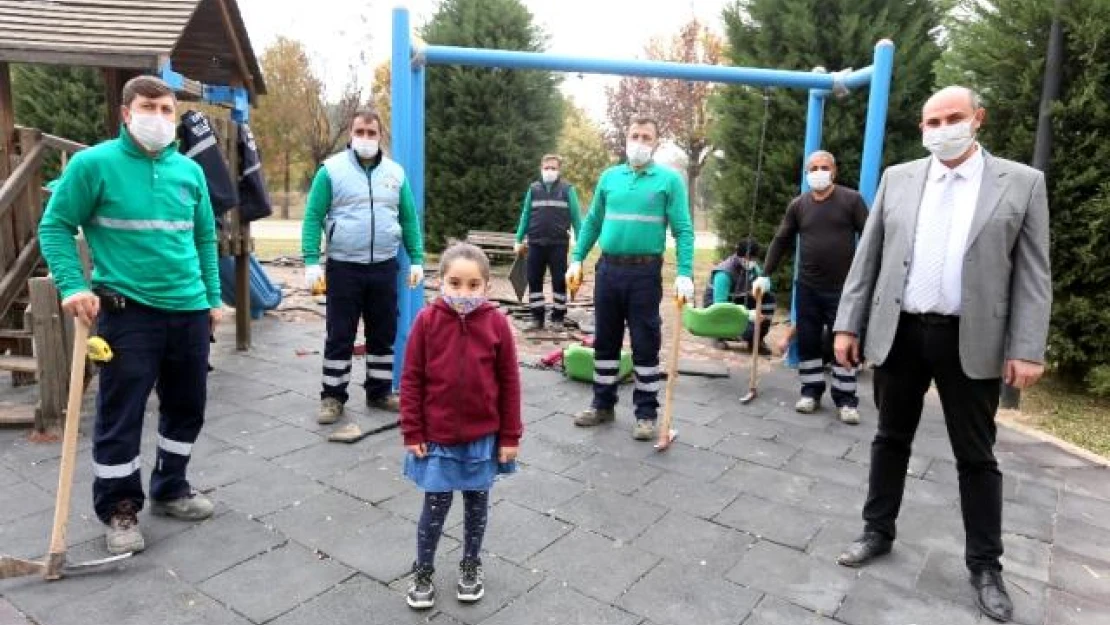 Küçük çocuğun isteğini Başkan Atay yerine getirdi