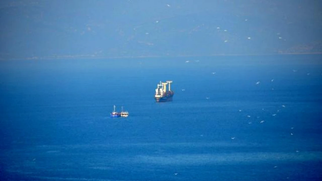 Kuşadası Körfezi'nde iki kuru yük gemisi çarpıştı