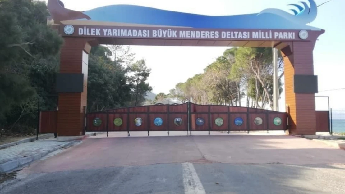 Kuşadası'nda Milli Park'ta yangına karşı tedbirler aldı