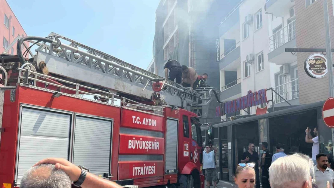 Kuşadası'nda yangın paniği