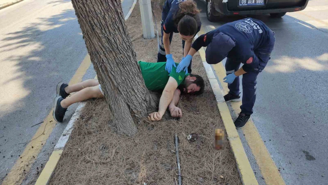 Kuşadası'ndaki kazada motosiklet sürücüsü yaralandı