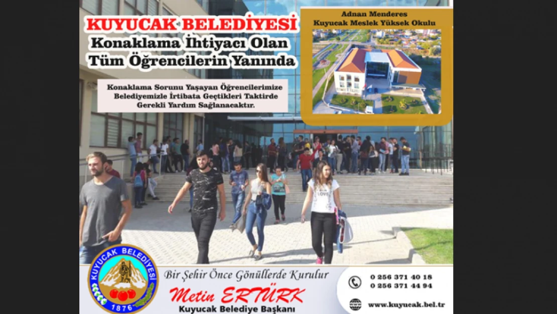 Kuyucak Belediyesi, öğrencilerin barınma sorununu çözecek
