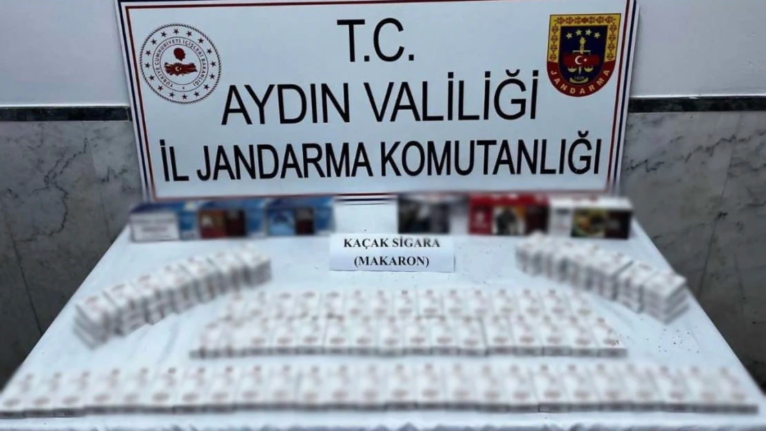 Kuyucak'ta 75 paket içi dolu makaron ele geçirildi