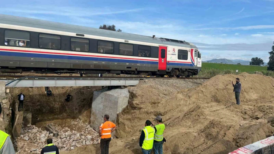 Menfez çalışması nedeniyle durdurulan tren seferleri başladı