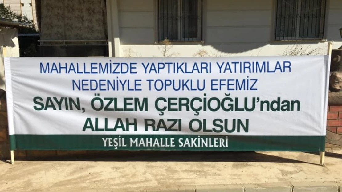 Muhtar Öztürk'ten Büyükşehir'e teşekkür