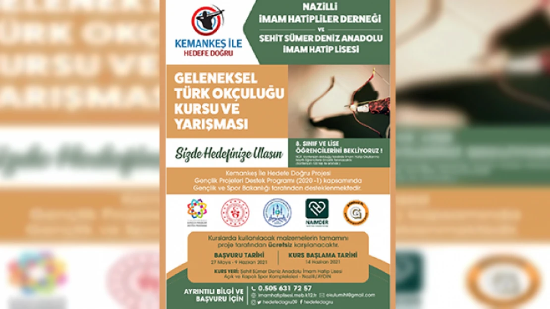 NaimDer'den okçuluk kursu ve yarışması