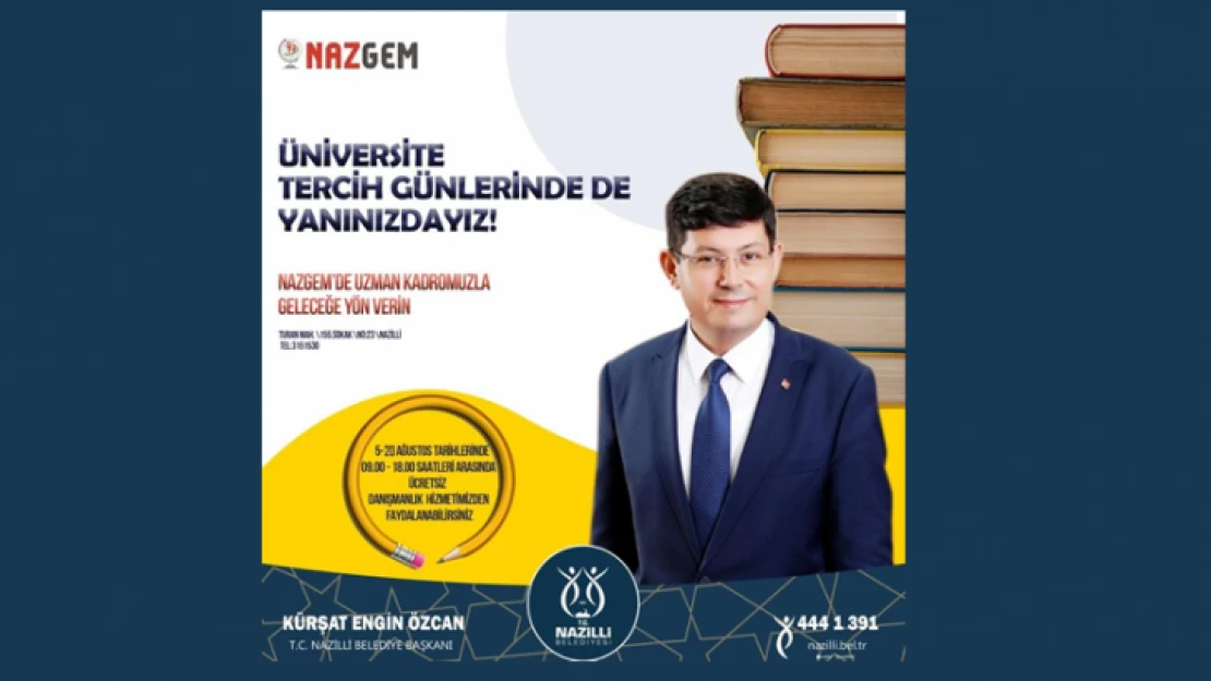 NAZGEM üniversite tercihinizde de yanınızda