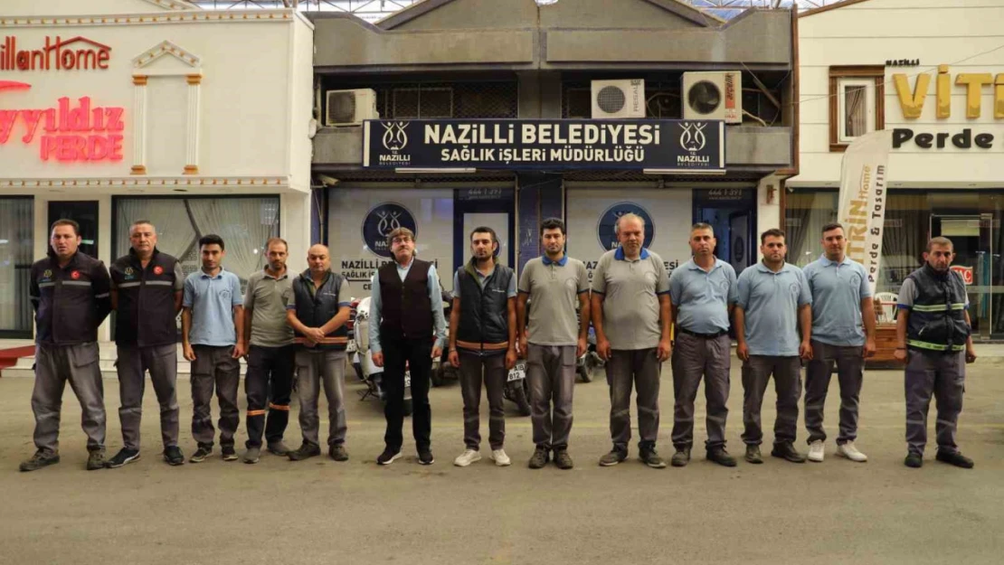 Nazilli Belediyesi ilaçlama çalışmalarına devam ediyor