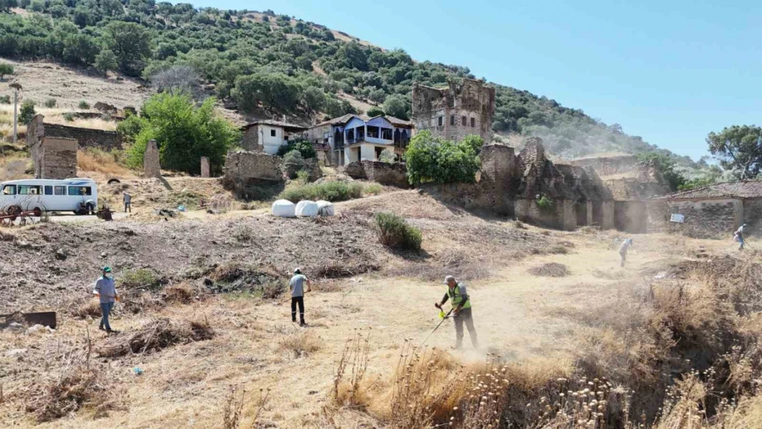 Nazilli Belediyesi'nden Arpaz Kalesi'nde temizlik çalışması