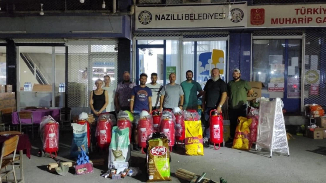 Nazilli Belediyesi'nden yangınlarda büyük dayanışma örneği