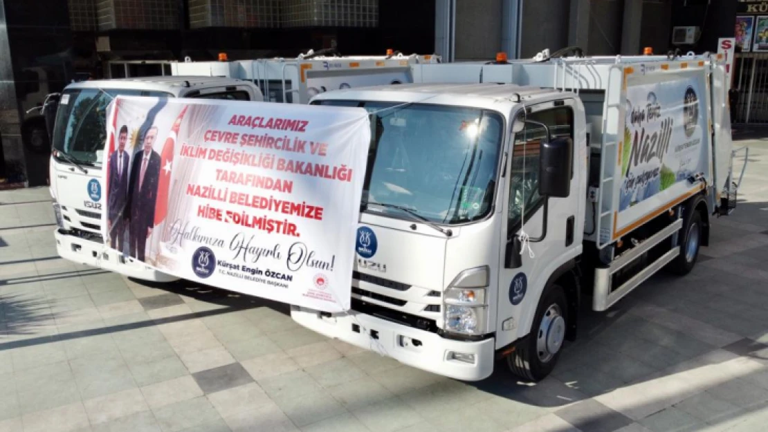 Nazilli Belediyesi'nin filosuna 2 araç daha katıldı
