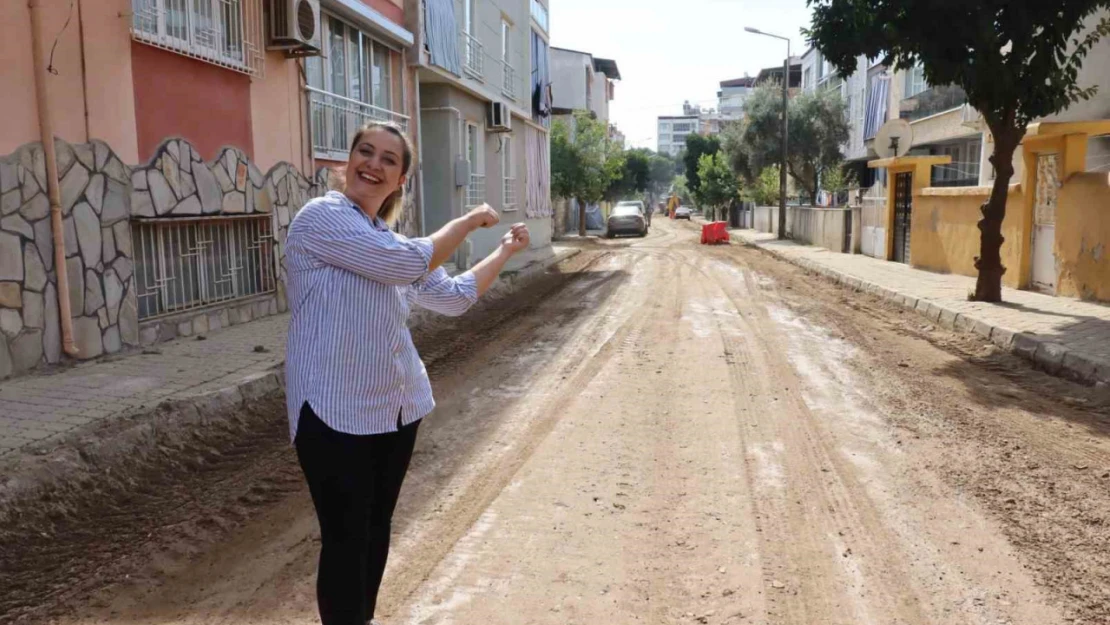 Nazilli Cumhuriyet Mahallesi'nde yol çalışması başlatıldı