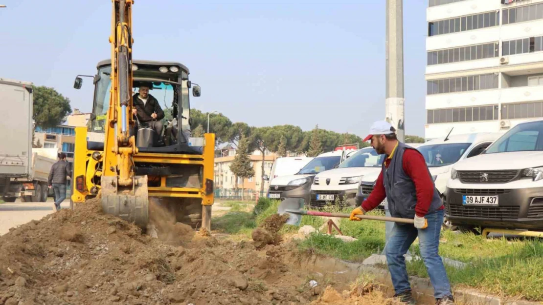 Nazilli'de beklenen yol çalışması başladı