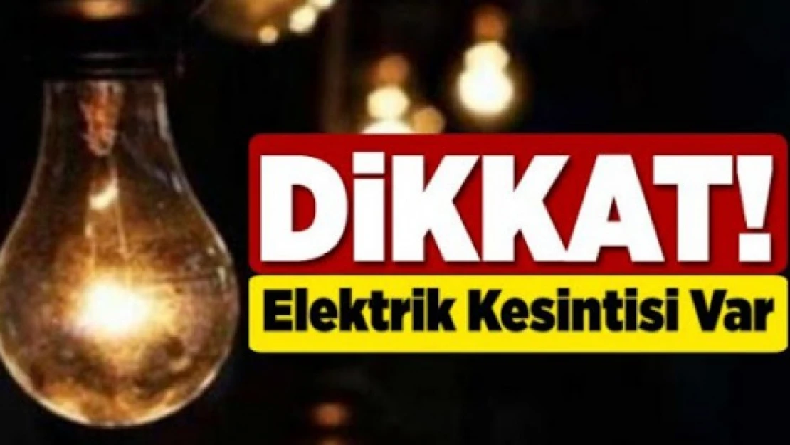 Nazilli'de elektrik kesintisi