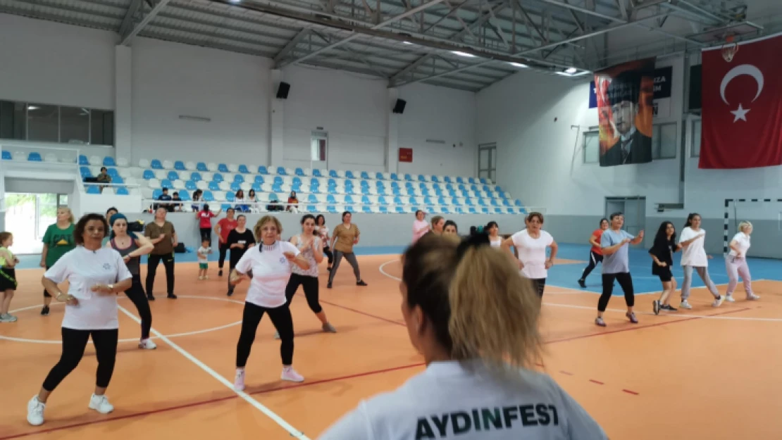 Nazilli'de kadınlar spor etkinliğinde buluştu