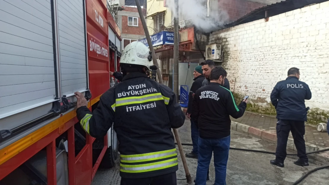 Nazilli'de korkutan yangın