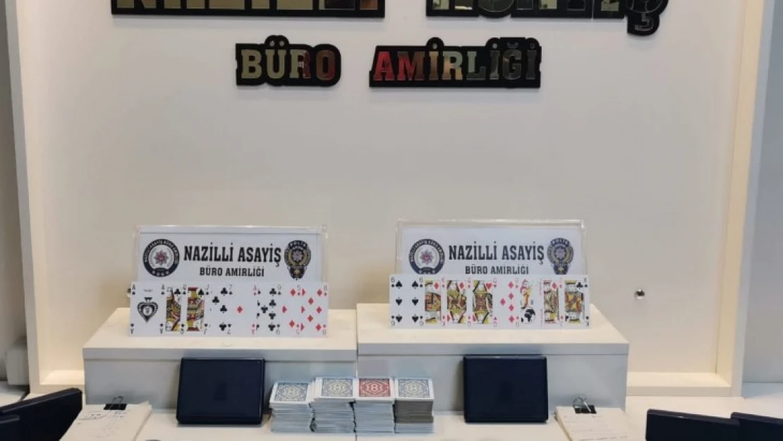 Nazilli'de kumar baskını