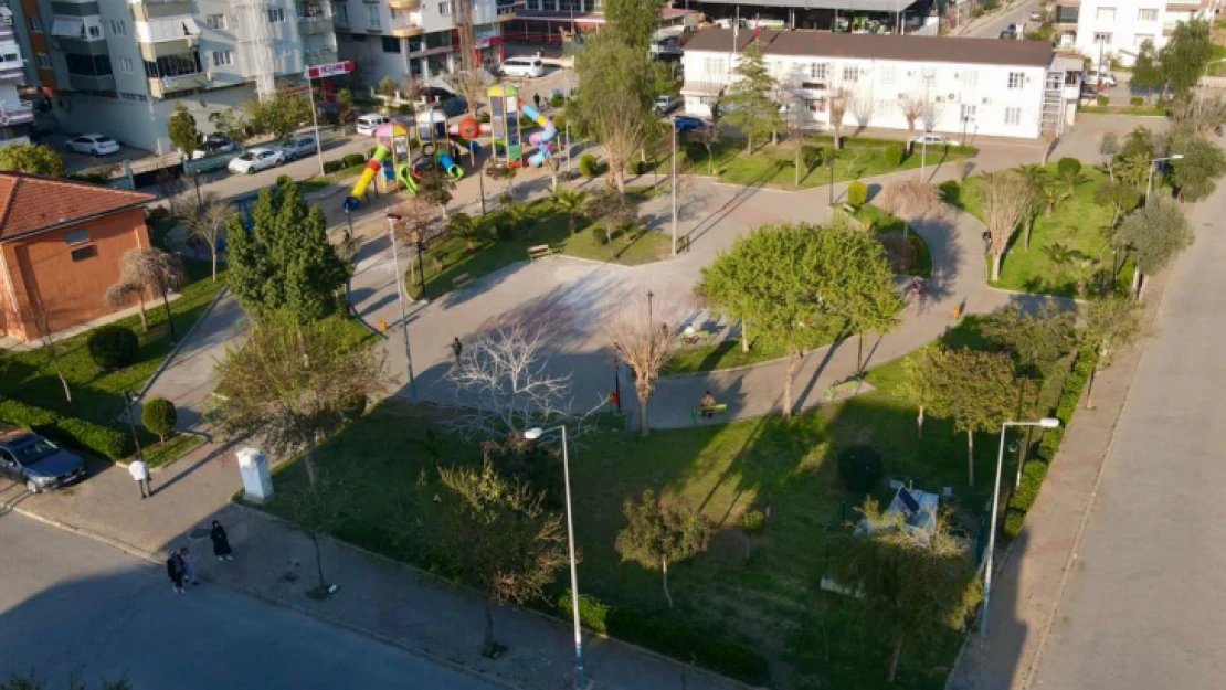 Nazilli'de parklar gece gündüz ışıl ışıl 