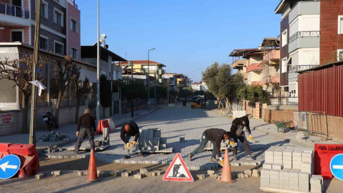 Nazilli'de yol çalışmaları aralıksız sürüyor
