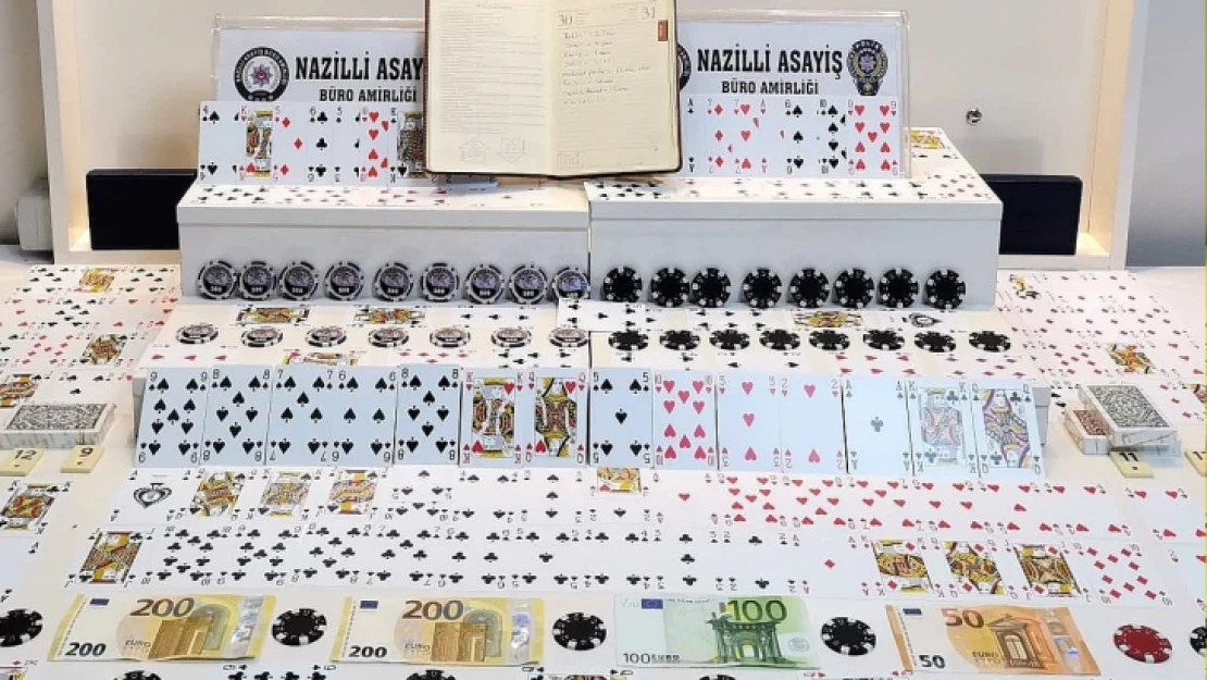 Nazilli polisinden kumar baskını