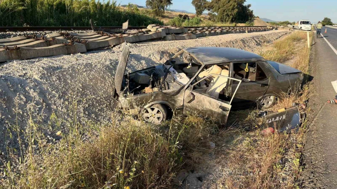 Otomobil takla attı, sürücü yaralandı