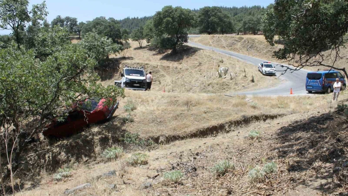 Otomobil yoldan çıkıp ağaca çarptı: 3 yaralı