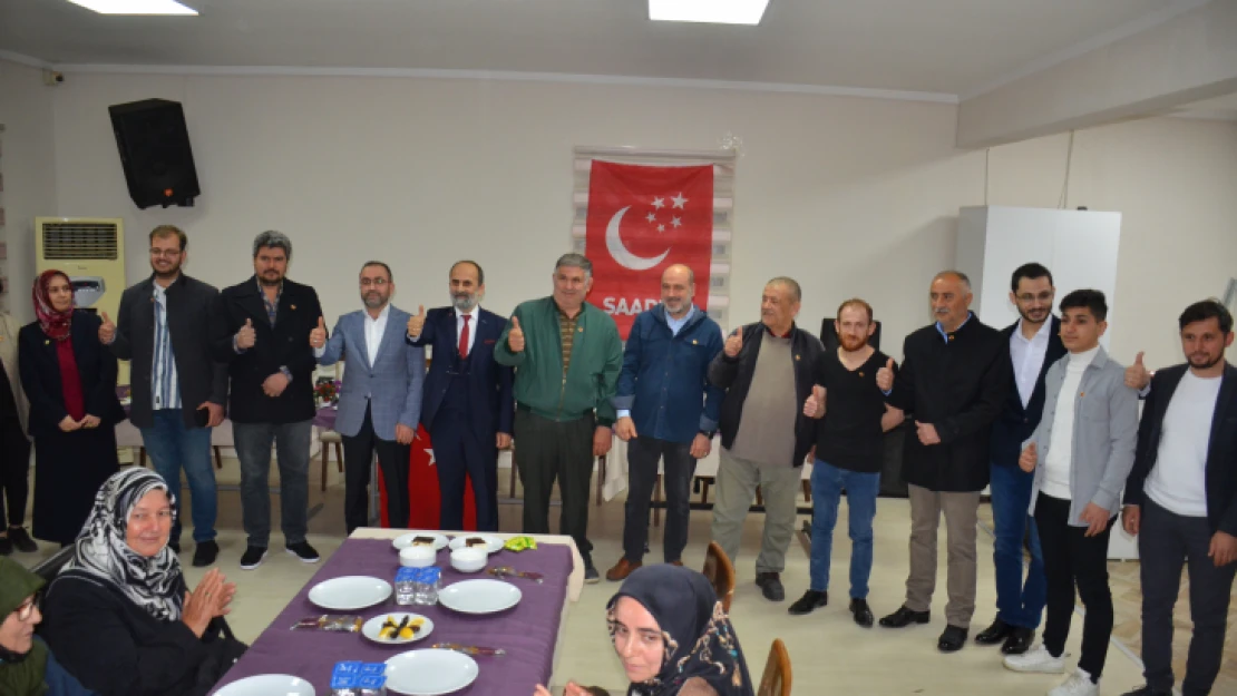 Saadet Partisi Nazilli İlçe Teşkilatı, iftarda bir araya geldi