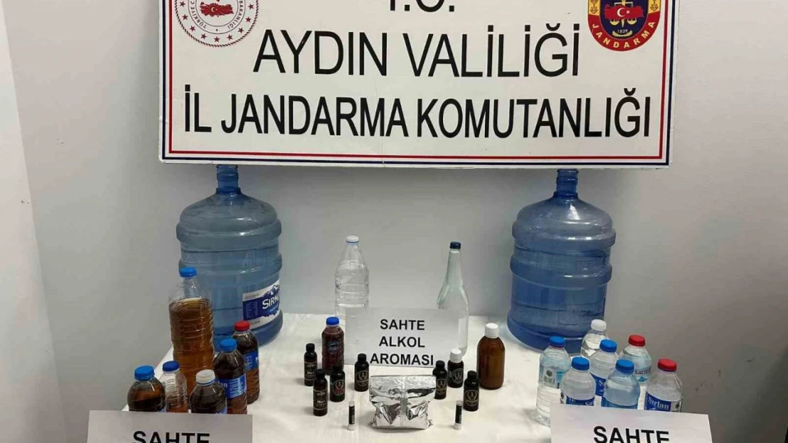 Sahte alkol üretip piyasaya sürüyordu, jandarmaya takıldı