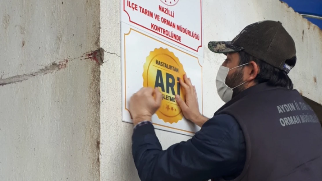 Sertifika alan hastalıktan ari işletmelerin tabelaları asıldı