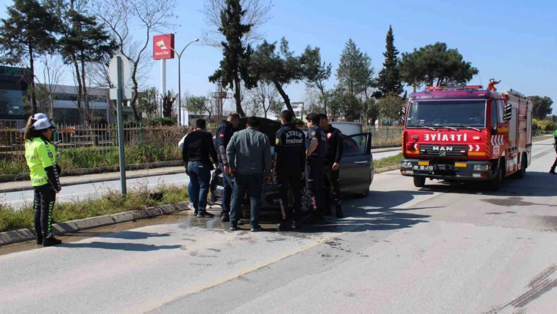 Seyir halindeyken dumanlar yükseldi