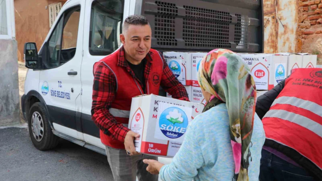 Söke Belediyesi ihtiyaç sahibi vatandaşların yanında