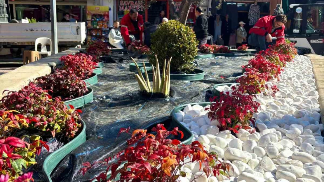 Söke Belediyesi kenti çiçeklerle donatıyor