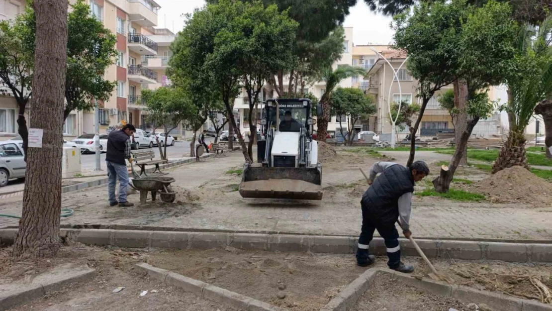 Söke Belediyesi'nden Recep Yazıcıoğlu Parkı'nda yenileme