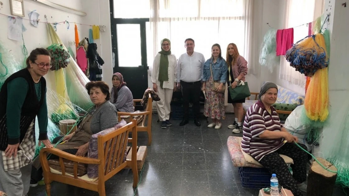 Söke'de balık ağı örme kursları yoğun talep görüyor