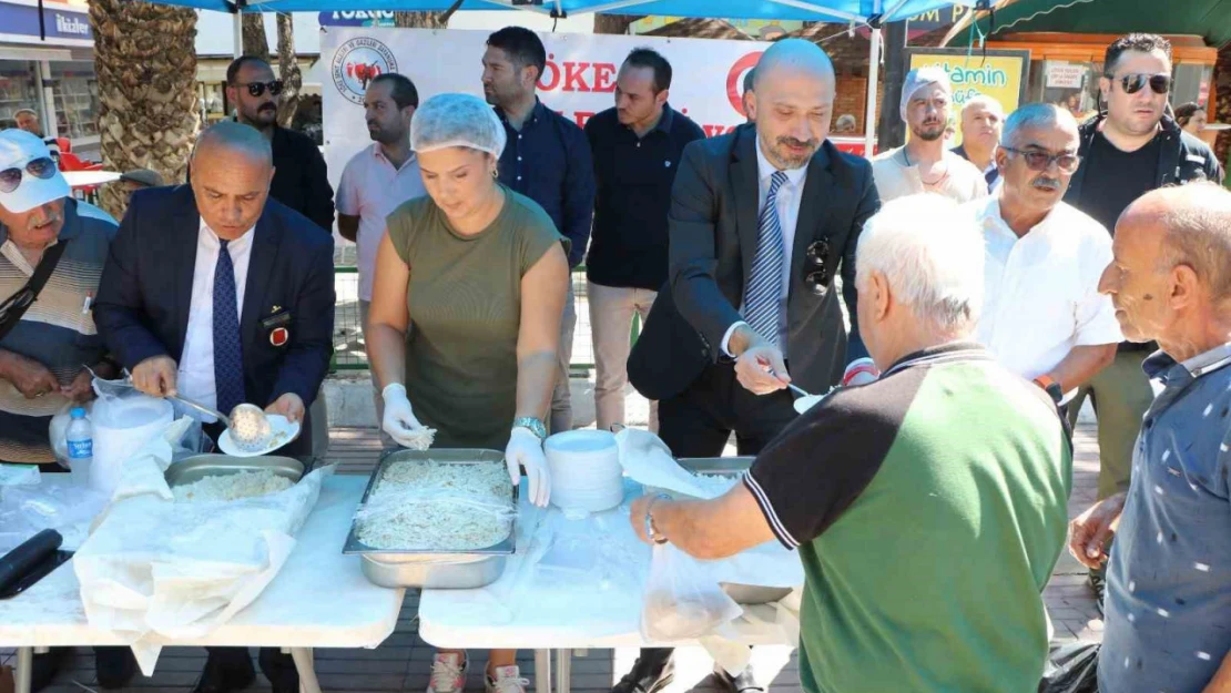 Söke'de Gaziler Günü'nde pilav hayrı