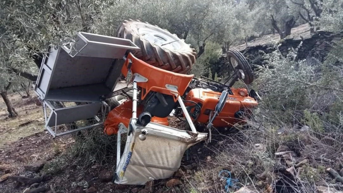 Söke'de traktör devrildi: 1 ağır yaralı