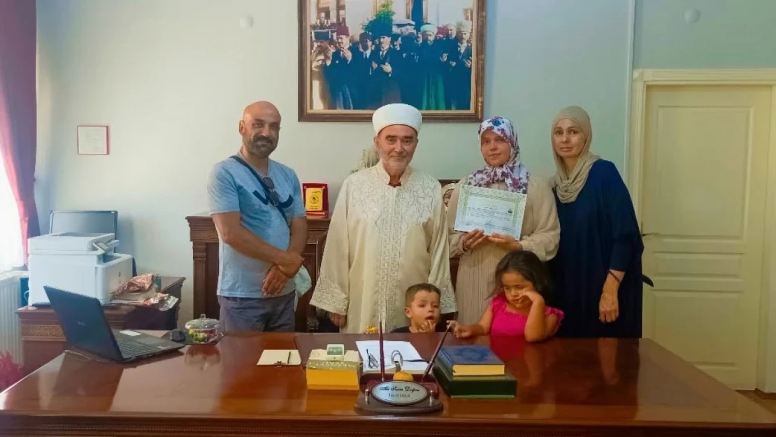 Söke İlçe Müftülüğü'nde ihtida töreni gerçekleştirildi