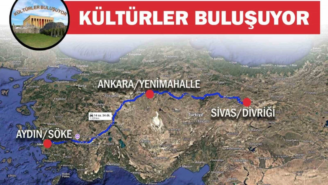 Söke'nin 'Kültürler Buluşuyor' projesi Aydın, Ankara ve Sivas'ı bir araya getirecek