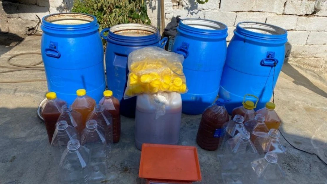 Sultanhisar'da sahte alkol operasyonu