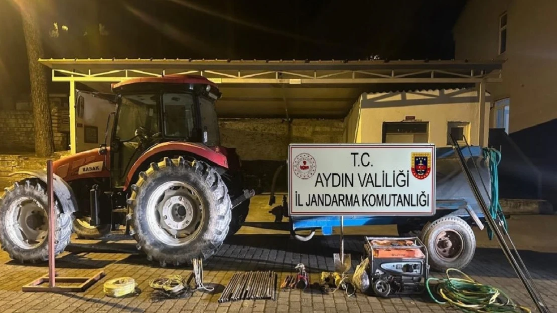 Tam teçhizatlı kaçak kazıya jandarma baskını